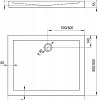 Душевой поддон Deante Minimal 100x90 KTN 045B