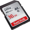 Карта памяти SanDisk SDHC (Class 10) 16GB [SDSDUNC-016G-GN6IN]