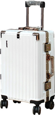 Чемодан DoubleW E087# (S, белый)