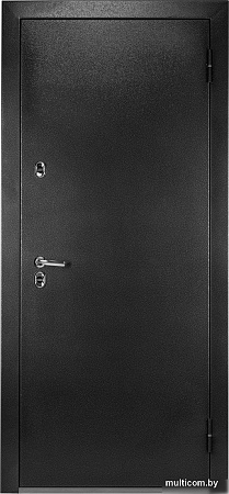 Металлическая дверь Guard Термо MG109 96x205 правая (черное серебро/белый ясень)