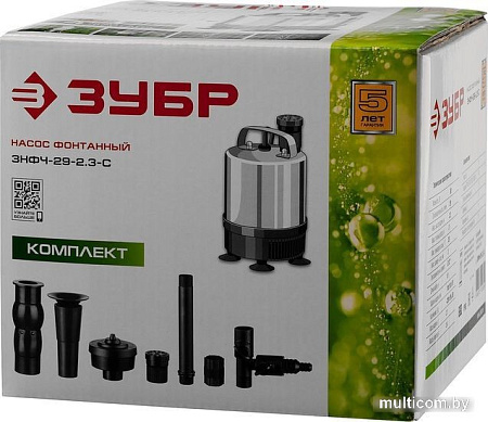 Фонтанный насос Зубр ЗНФЧ-29-2.3-С