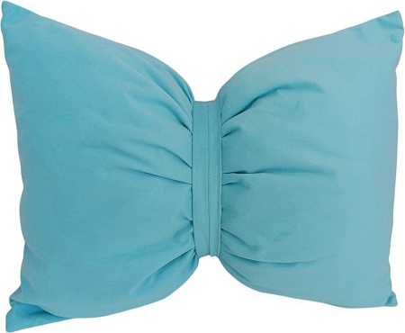Декоративная подушка Sled Бант 45x35x17 (бирюзовый)