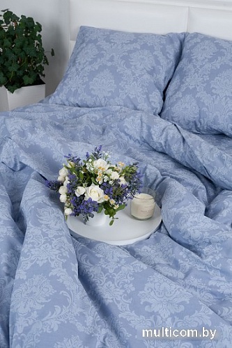 Постельное белье Миланика Графит 2сп (поплин-жаккард)