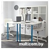 Компьютерный стол Ikea Каллакс (белый/синий) [491.336.16]