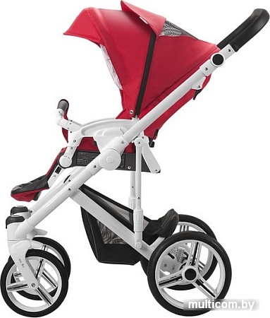 Универсальная коляска BEBETTO Magnum 2018 (2 в 1, 383, белая рама)