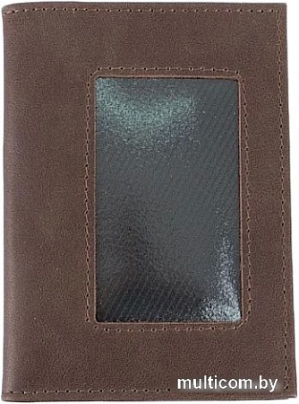 Обложка на документы Poshete 604-119NPK-BWB (коричневый)