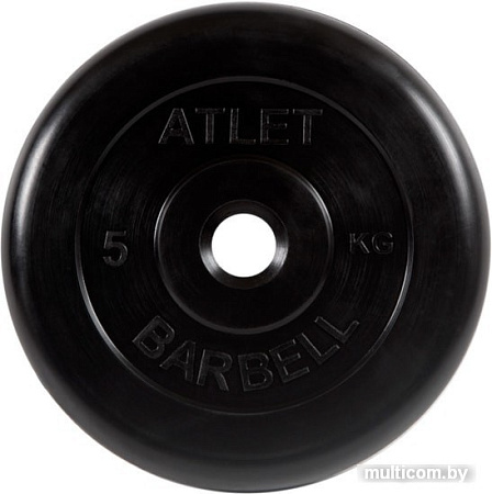 Диск MB Barbell Атлет 31 мм (1x5 кг)