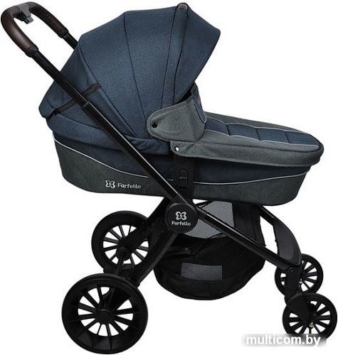 Универсальная коляска Farfello Baby shell BBS-12 (2 в 1, синий)