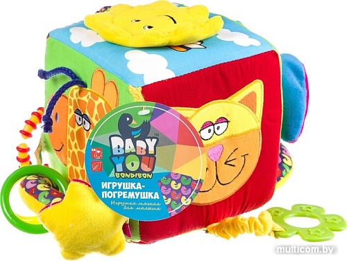 Погремушка Baby You Bondibon Куб ВВ1279