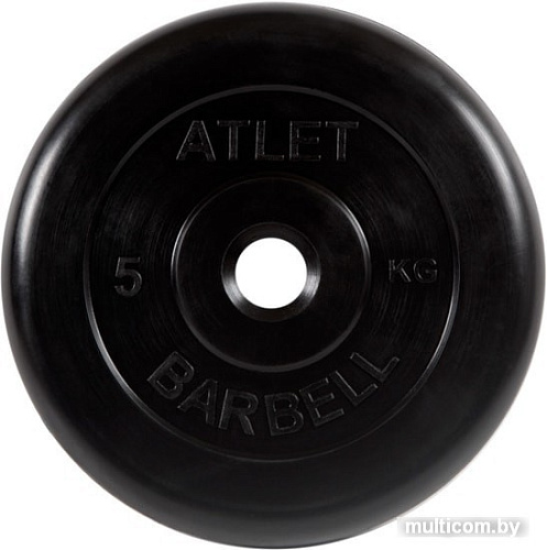 Диск MB Barbell Атлет 31 мм (1x5 кг)