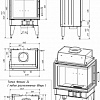 Свободностоящая печь-камин Мета-Бел Fenix 1L ТКТ 10.0-02