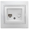 Розетка компьютерная Intro 1Э-303-01 (White)