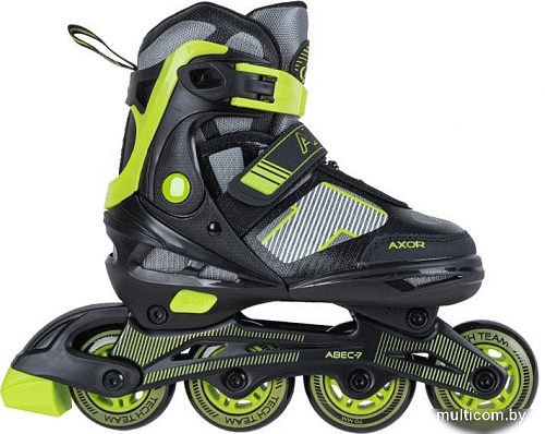 Роликовые коньки Tech Team Axor (р-р 30-33, зеленый)
