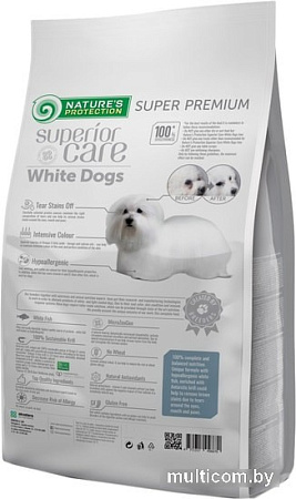 Сухой корм для собак Nature's Protection Superior Care White Dogs GF White Fish Adult Small & Mini 10 кг