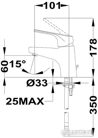 Смеситель TEKA Alcudia 4634662C0