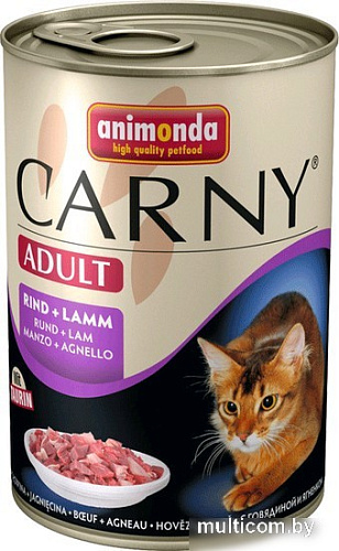 Корм для кошек Animonda Carny Adult с говядиной и ягненком 0.4 кг