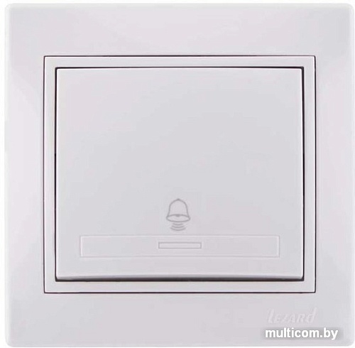 Кнопка без фиксации Lezard Mira 701-0202-103 (белый)