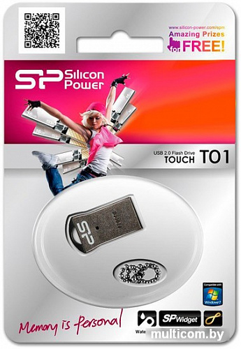 USB Flash Silicon-Power Touch T01 64GB (SP064GBUF2T01V3K)