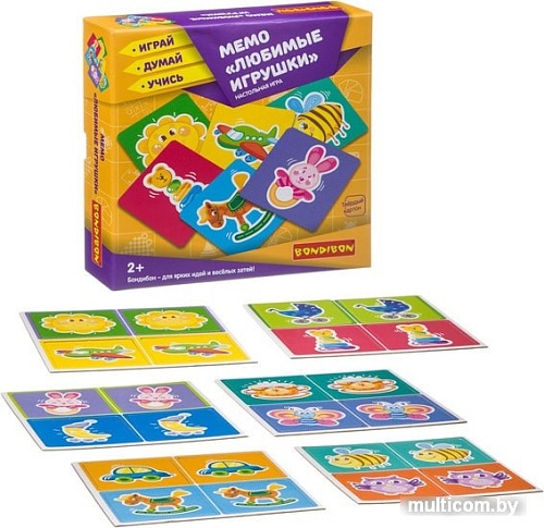 Развивающая игра Bondibon Мемо Любимые игрушки ВВ3910