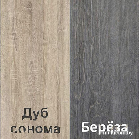 Комод Кортекс-мебель Бари 80 4ш (дуб сонома/дуб сонома/береза)
