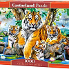 Пазл Castorland Семья тигров у ручья