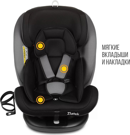 Детское автокресло Zlatek Cruiser Lux KRES4084 (черный/серый)
