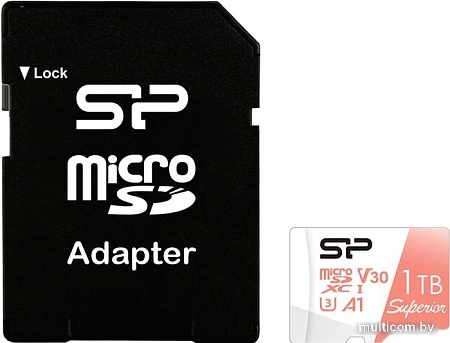 Карта памяти Silicon-Power Superior A1 microSDXC SP001TBSTXDV3V20SP 1TB (с адаптером)