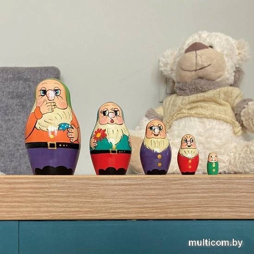 Развивающая игра Брестская Фабрика Сувениров В виде фигурок семи гномов (набор 5 шт)