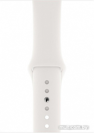 Умные часы Apple Watch Series 5 44 мм (серебристый алюминий/белый спортивный)