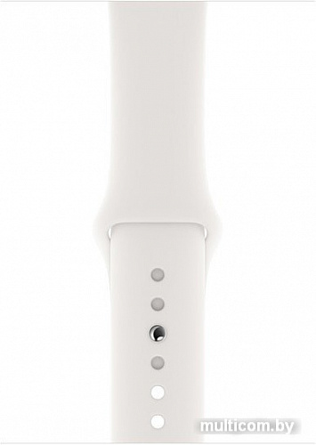 Умные часы Apple Watch Series 5 44 мм (серебристый алюминий/белый спортивный)