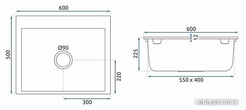 Кухонная мойка Rea ZLE-00131