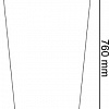 Prosperplast Tubus Slim 400 DTUS400-S449 (белый)