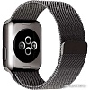 Браслет Rumi Milanese loop металлический для Apple Watch 38/40/41mm (черный)