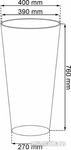 Prosperplast Tubus Slim 400 DTUS400-S449 (белый)