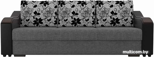Диван Лига диванов Монако 102048 (серый/черный)