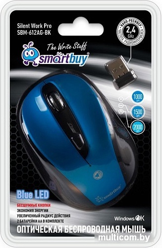 Мышь SmartBuy 612AG Blue/Black (SBM-612AG-BK)