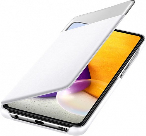 Чехол Samsung S View Wallet Cover для Samsung Galaxy A72 (белый)