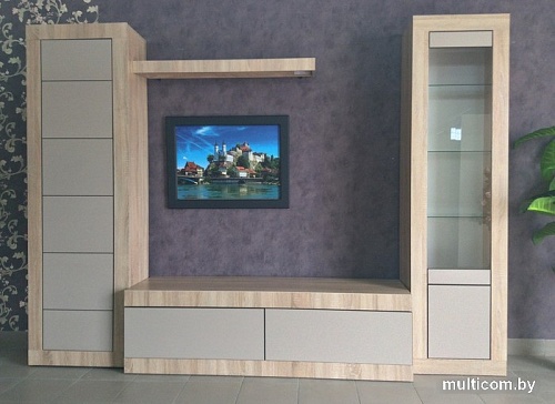 Тумба КМК Мебель Лондон 1600 0467.2 (дуб сонома-капучино)