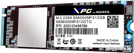 SSD A-Data XPG SX6000 512GB ASX6000NP-512GT-C
