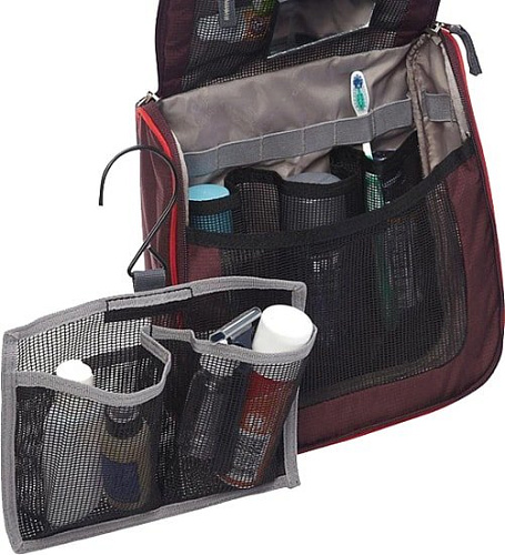 Косметичка Deuter Wash Center II 39464 5522 (aubergine/fire)