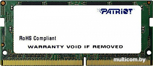 Оперативная память Patriot Signature Line 16GB DDR4 SODIMM PC4-21300 PSD416G26662S