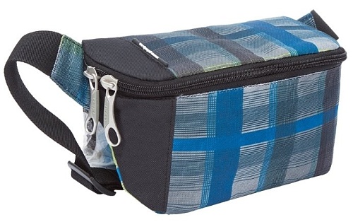 Сумка на пояс Grizzly MM-925-3/2 (клетка желто-синяя)