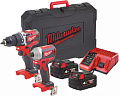 Milwaukee M18 CBLPP2B-402C 4933464593 (шуруповерт, винтоверт, 2 АКБ, кейс)