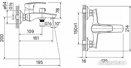 Смеситель IDDIS Ray RAYSB02i02WA
