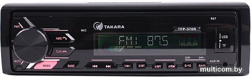 USB-магнитола Takara TFP-370BT Red