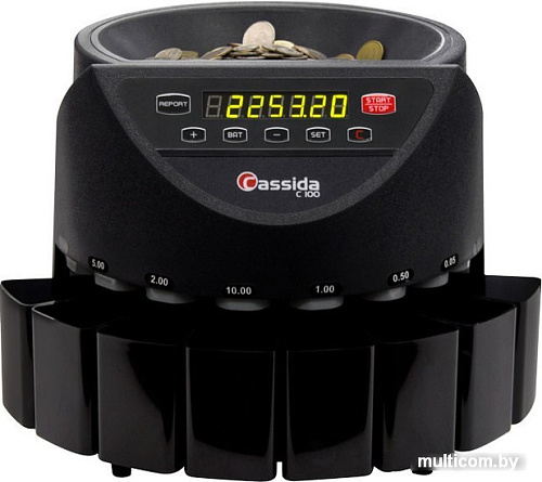 Счетчик монет Cassida С100 черный