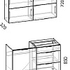 Готовая кухня Интермебель Микс Топ-31 1.2м (белый премиум-дуб крафт золотой-венато)