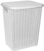 Корзина ВиолетПласт Вязь 40 л 204006 (белый)