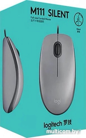 Мышь Logitech M111 Silent (серый)