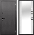 Металлическая дверь Guard Зеркало серебристый/белый матовый (86x205, правая)